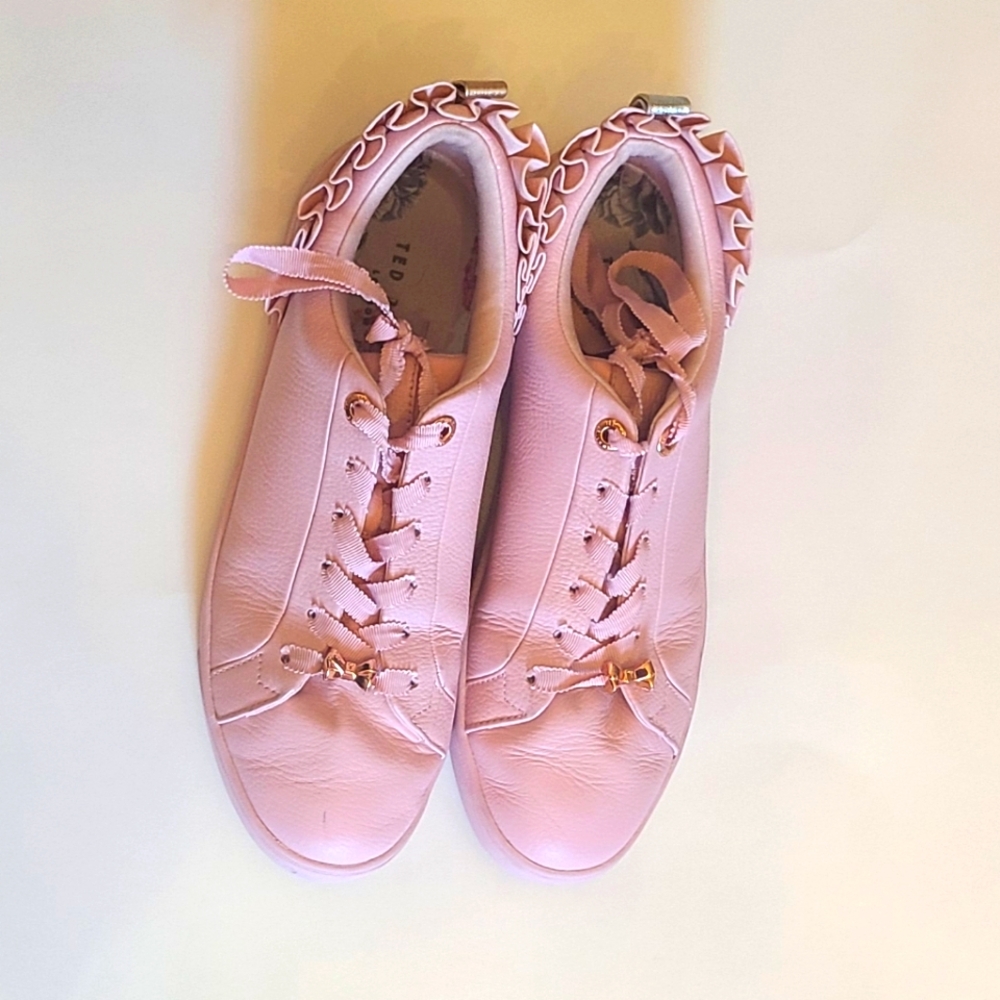 Ted Baker Pink Astrina Leather Sneakers